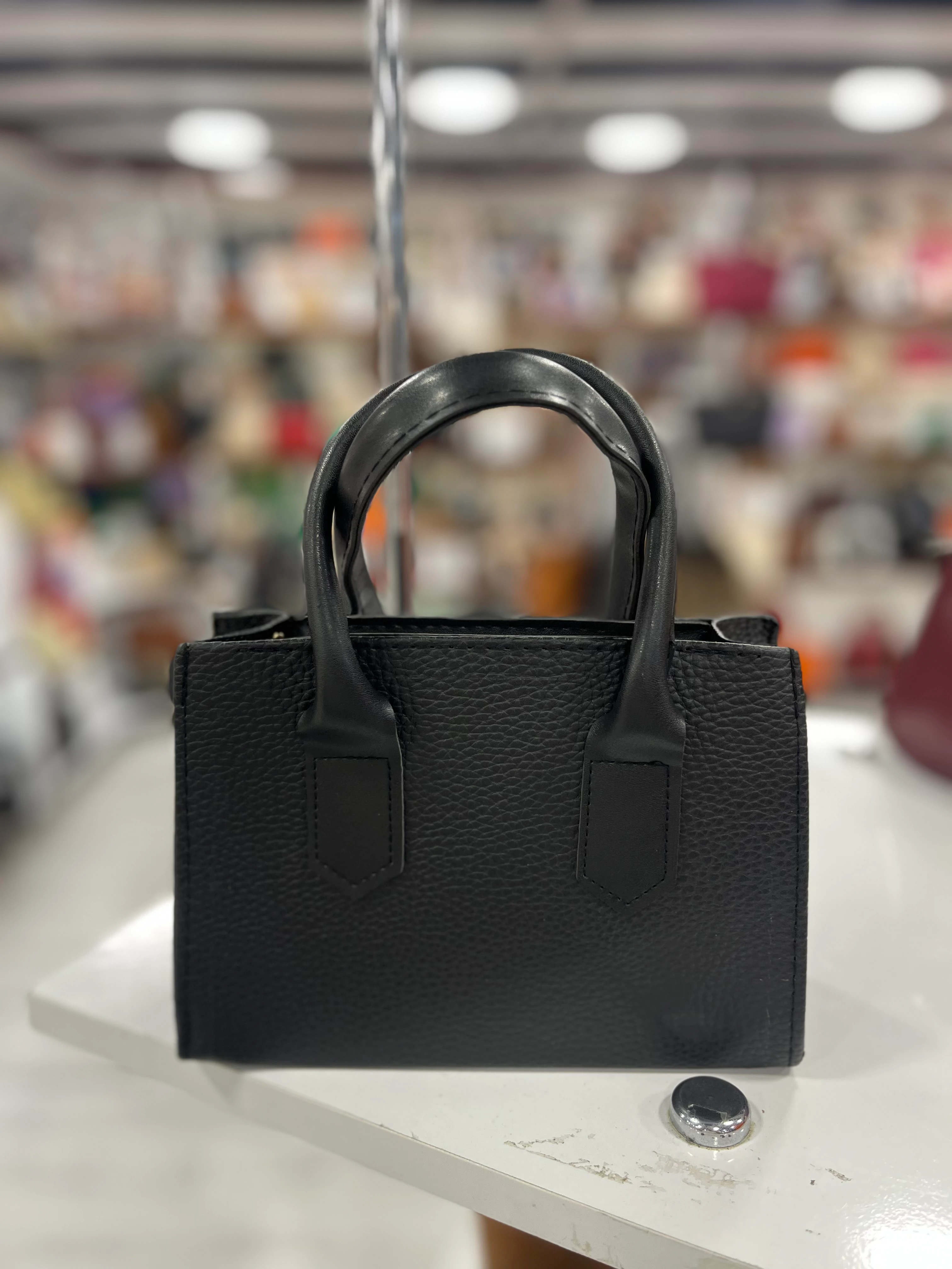 Küçük Boy Kulplu Kalın El ve Çapraz Çanta