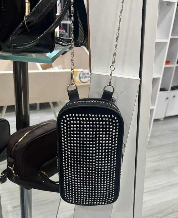 Taşlı Telefonluk Çapraz Çanta