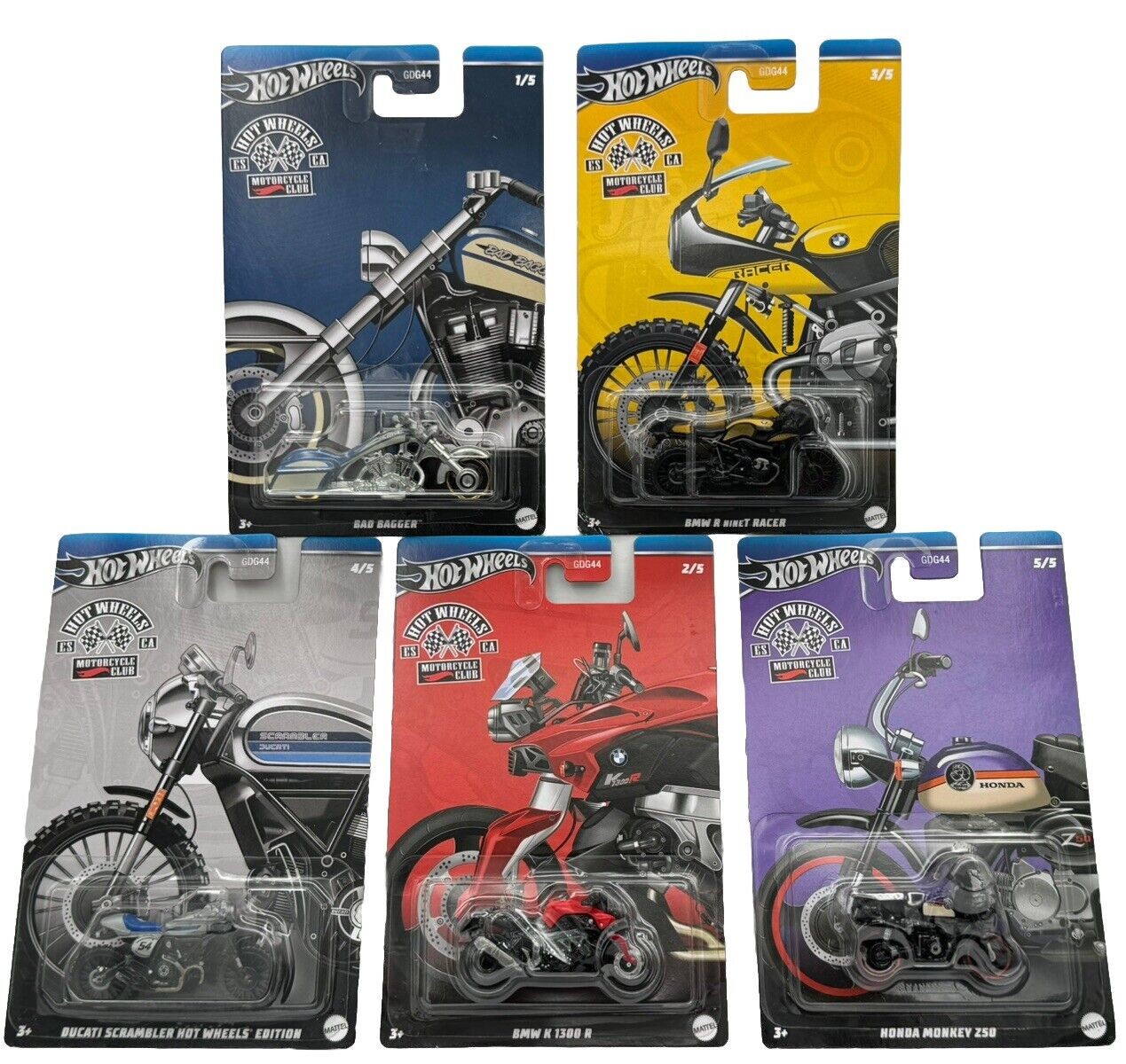 Hot Wheels Motorcycle Club 5'li Set HRW59