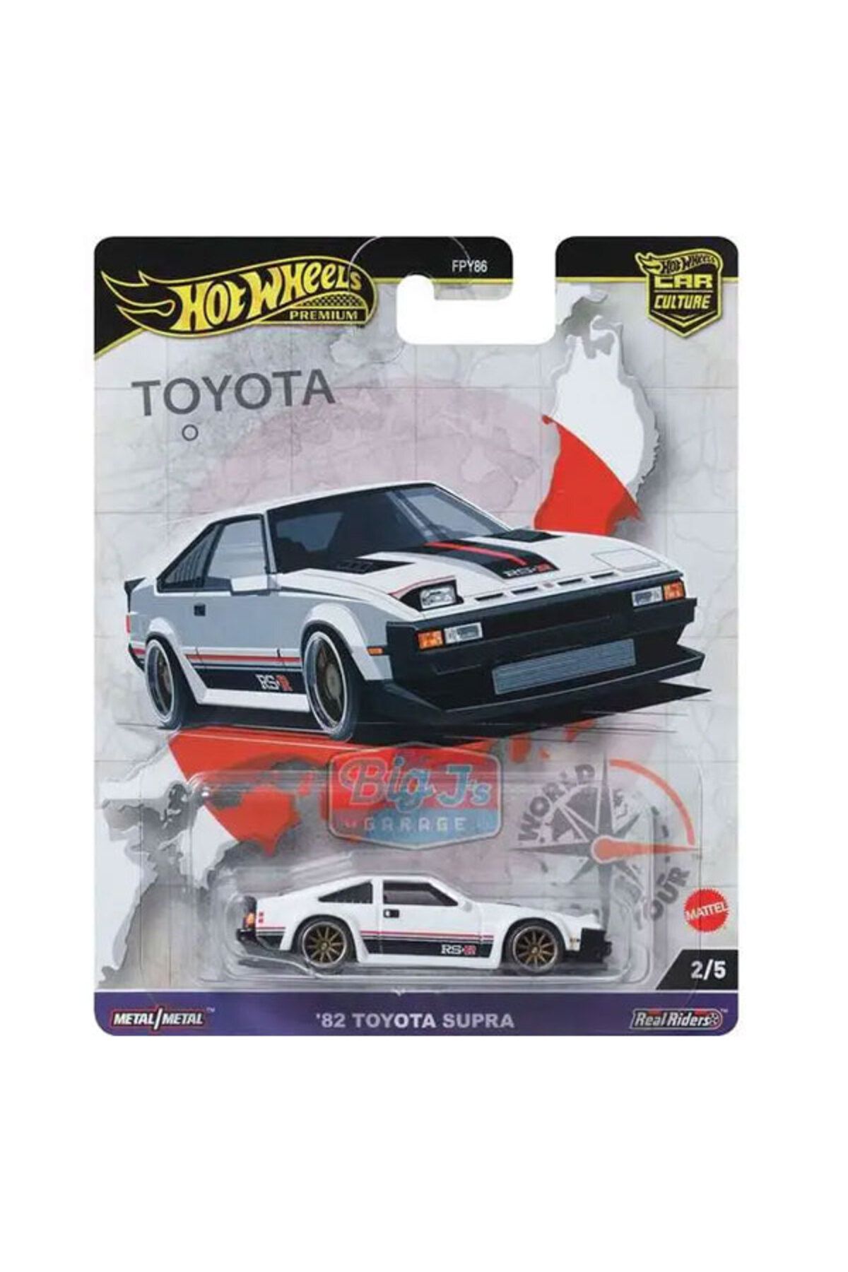 Hot Wheels Premium 82 Toyota Supra HRV97 - World Tour 