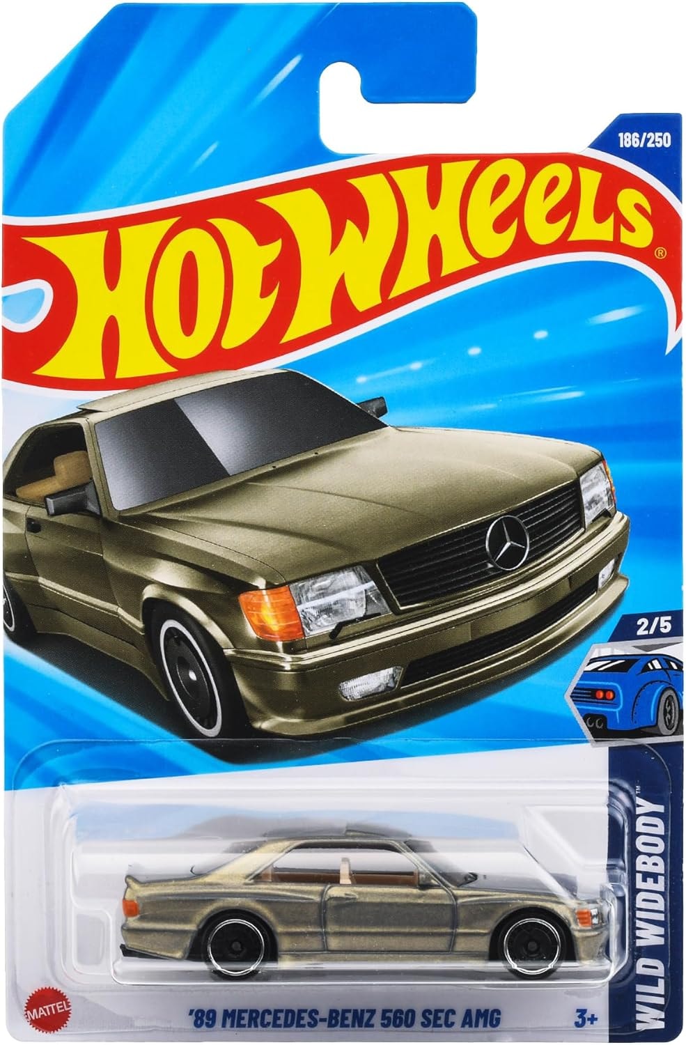 Hot Wheels * Uzun Kartonet * 89 Mercedes Benz 560 Sec AMG JFN62