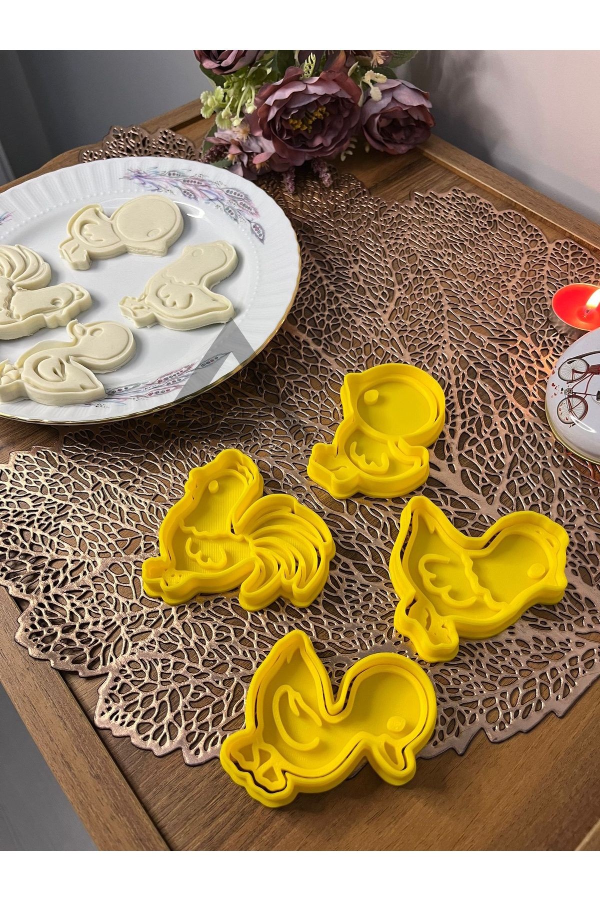 Çiftlik Kümes Hayvanları Kurabiye Kalıbı Set-1 (4'LÜ)