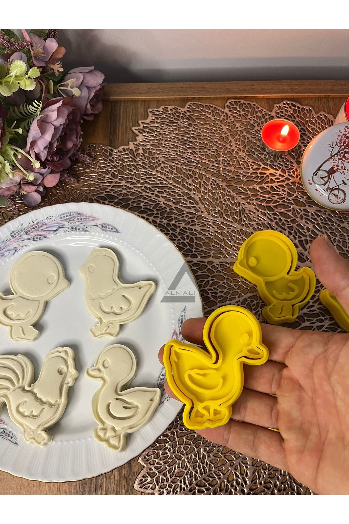 Çiftlik Kümes Hayvanları Kurabiye Kalıbı Set-1 (4'LÜ)