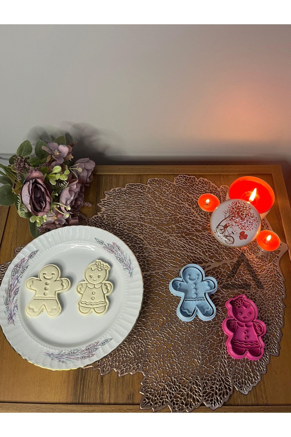 Gingerbread Kurabiye Adam & Kurabiye Kadın - Kurabiye Kalıp Seti (2'Lİ)