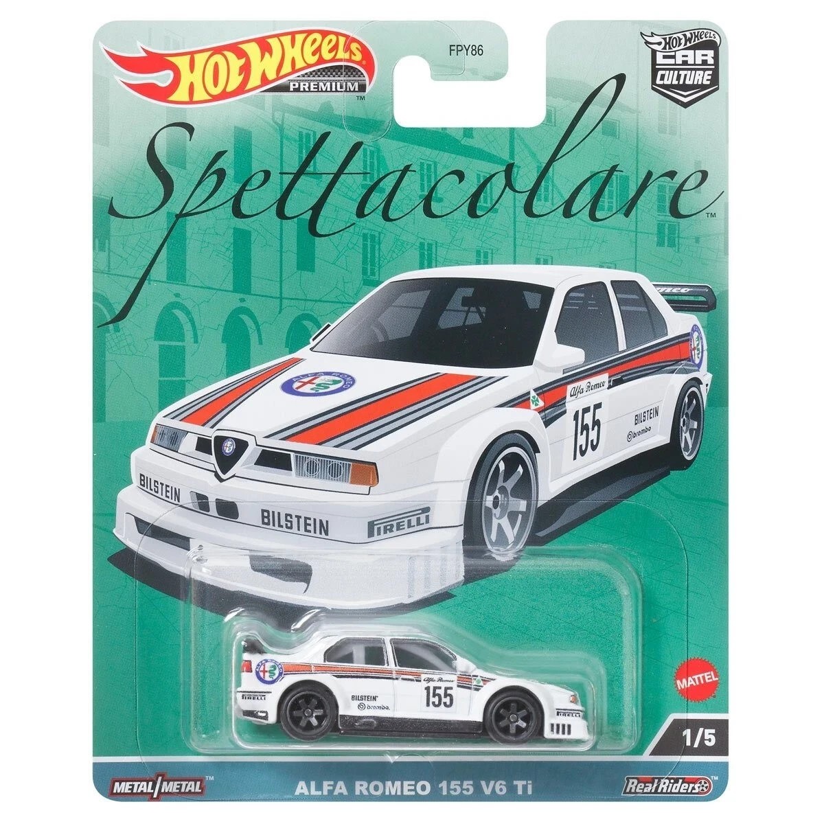 Hot Wheels Premium Alfa Romeo 155 V6 Ti Spettacolare HKC48
