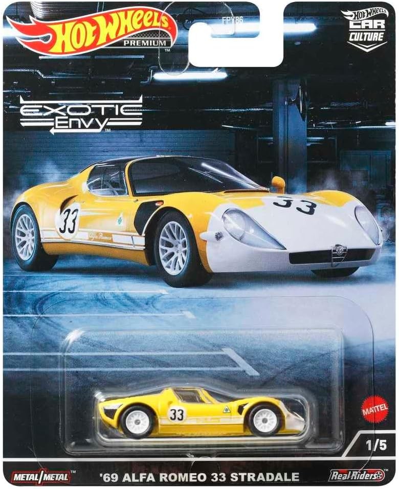 Hot Wheels 69 Alfa Romeo 33 Stradale EXOTIC ENVY - HCJ91