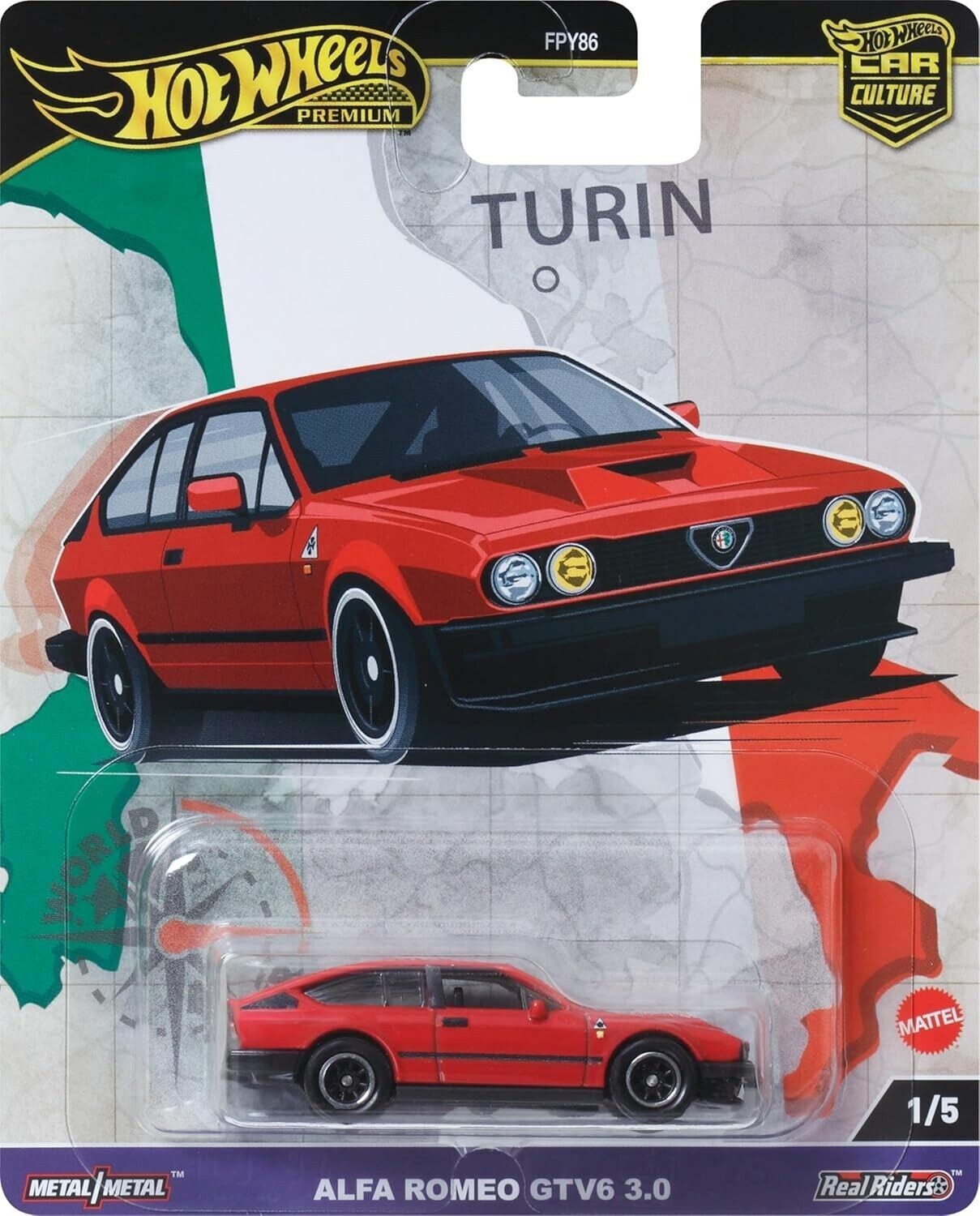 Hot Wheels Premium Alfa Romeo GTV6 3.0 World Tour HRV80