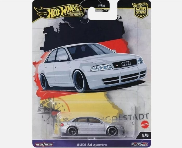 Hot Wheels Premium Audi S4 Quattro Ingolstad HRV81