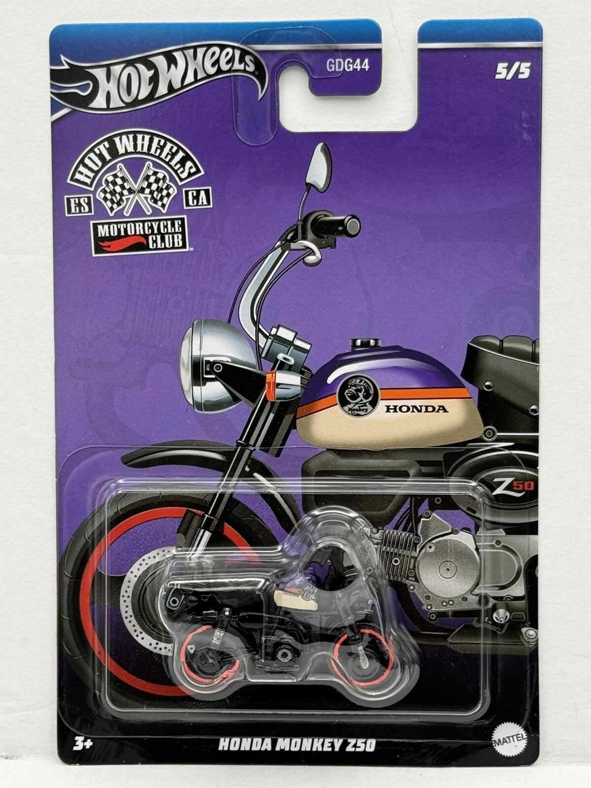 Hot Wheels Motorcycle Club Honda Monkey 250 HRR94