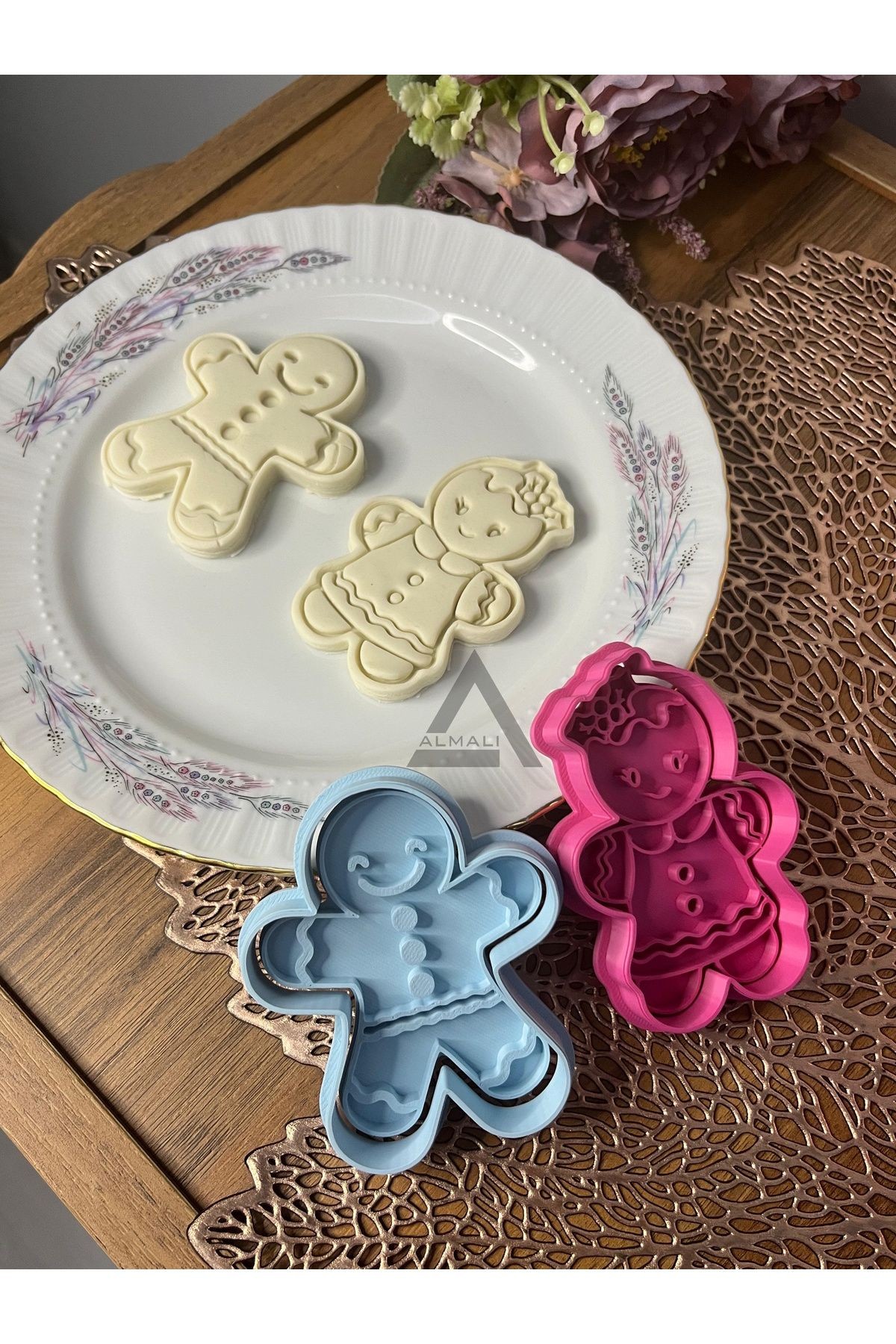 Gingerbread Kurabiye Adam & Kurabiye Kadın - Kurabiye Kalıp Seti (2'Lİ)