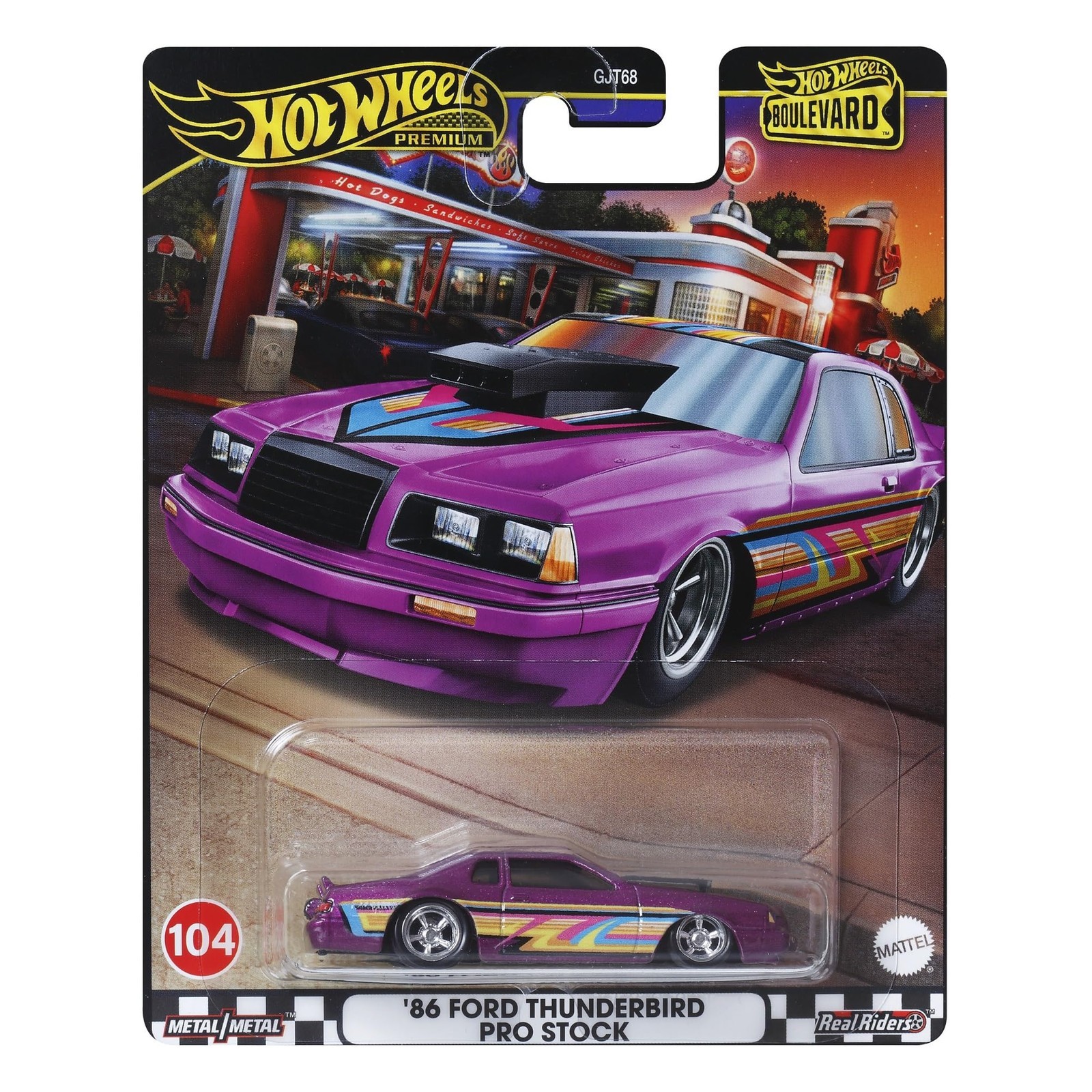 Hot Wheels Premium 86 Ford Thunderbird Pro Stock Boulevard 104 HRT72