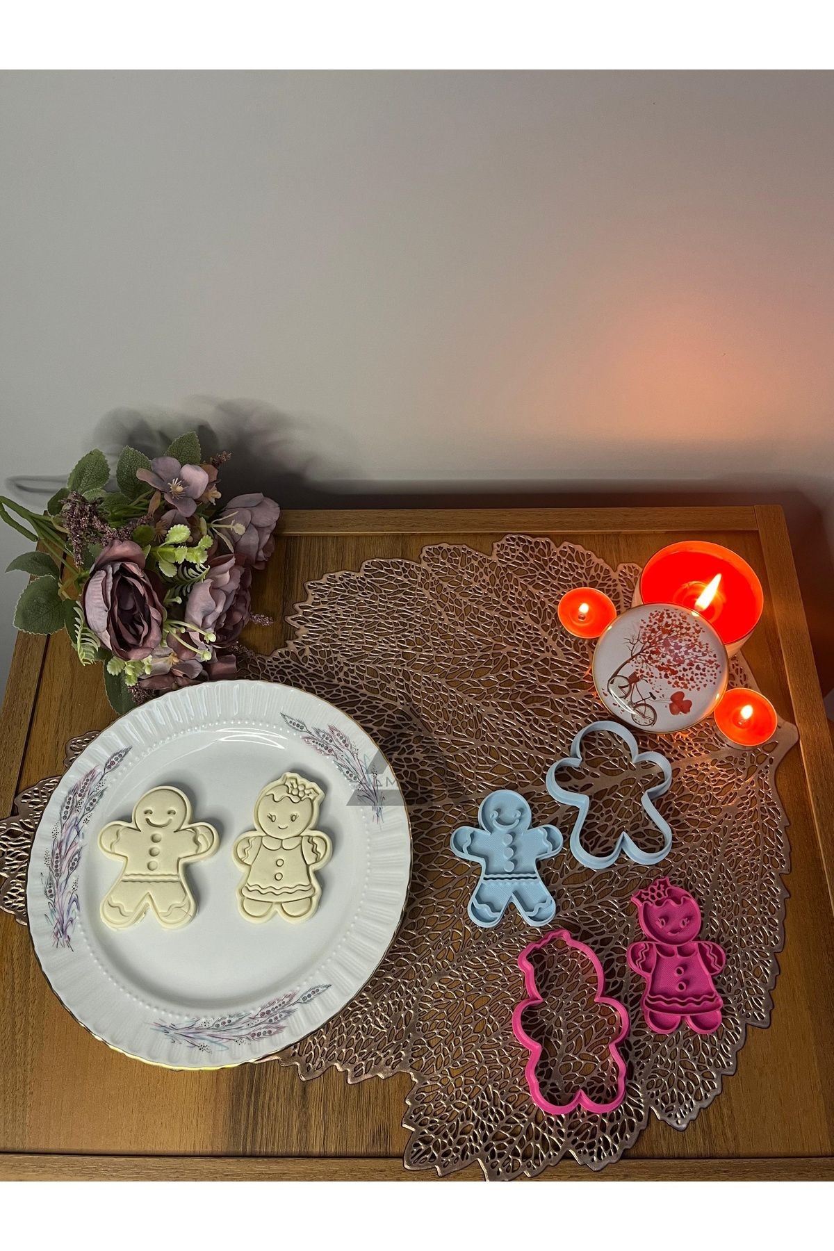 Gingerbread Kurabiye Adam & Kurabiye Kadın - Kurabiye Kalıp Seti (2'Lİ)