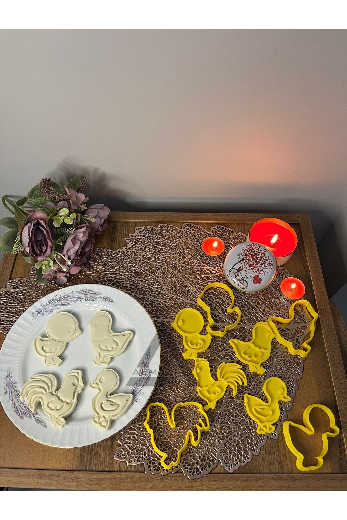 Çiftlik Kümes Hayvanları Kurabiye Kalıbı Set-1 (4'LÜ)
