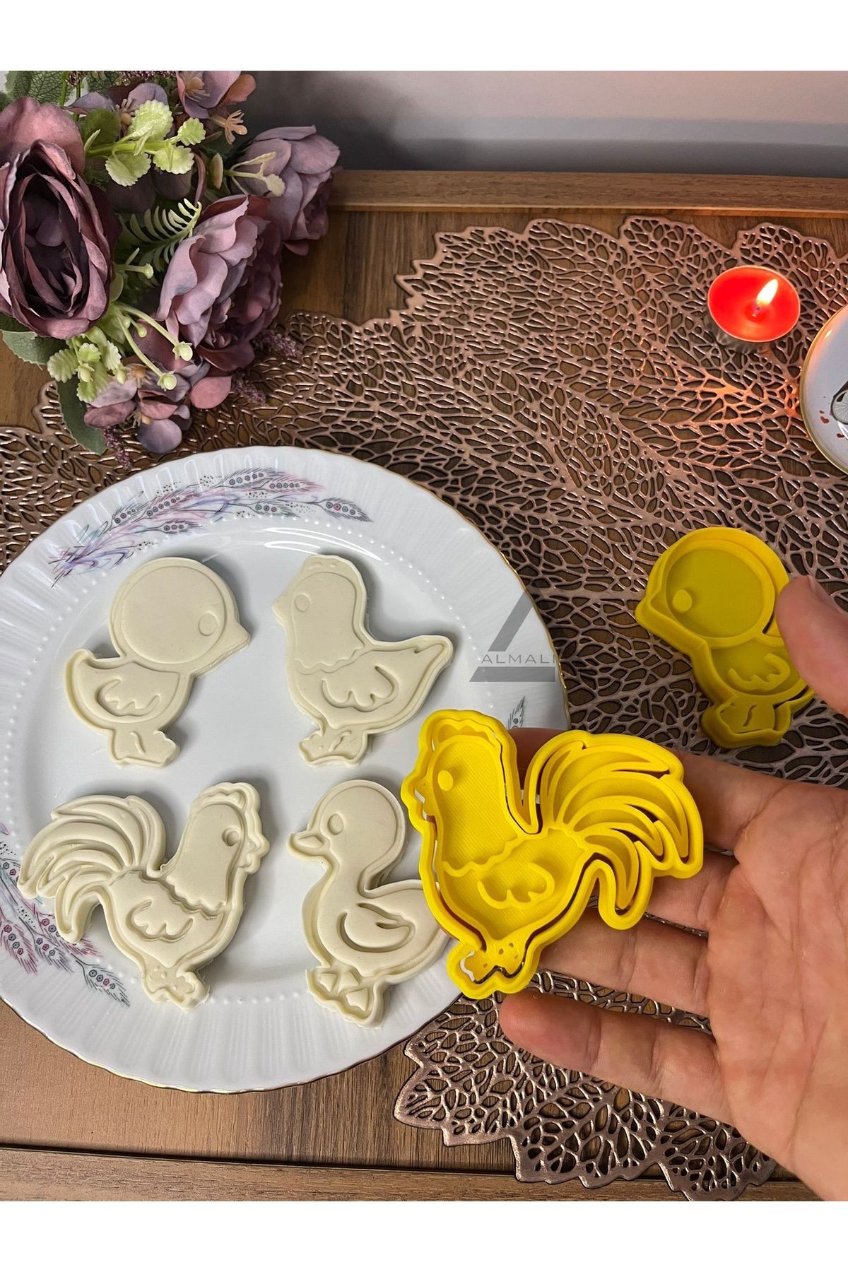 Çiftlik Kümes Hayvanları Kurabiye Kalıbı Set-1 (4'LÜ)