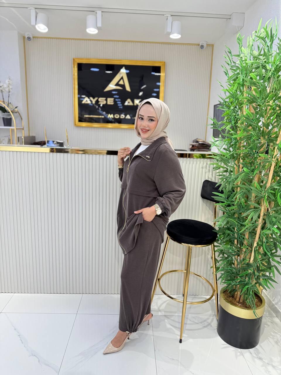 Ayşe Akay Bağcıklı Spor Takım - KAHVE