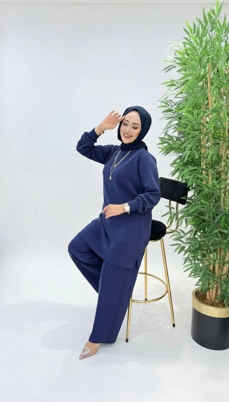 Ayşe Akay Tesettür Oysho Kumaş Takım - MOR