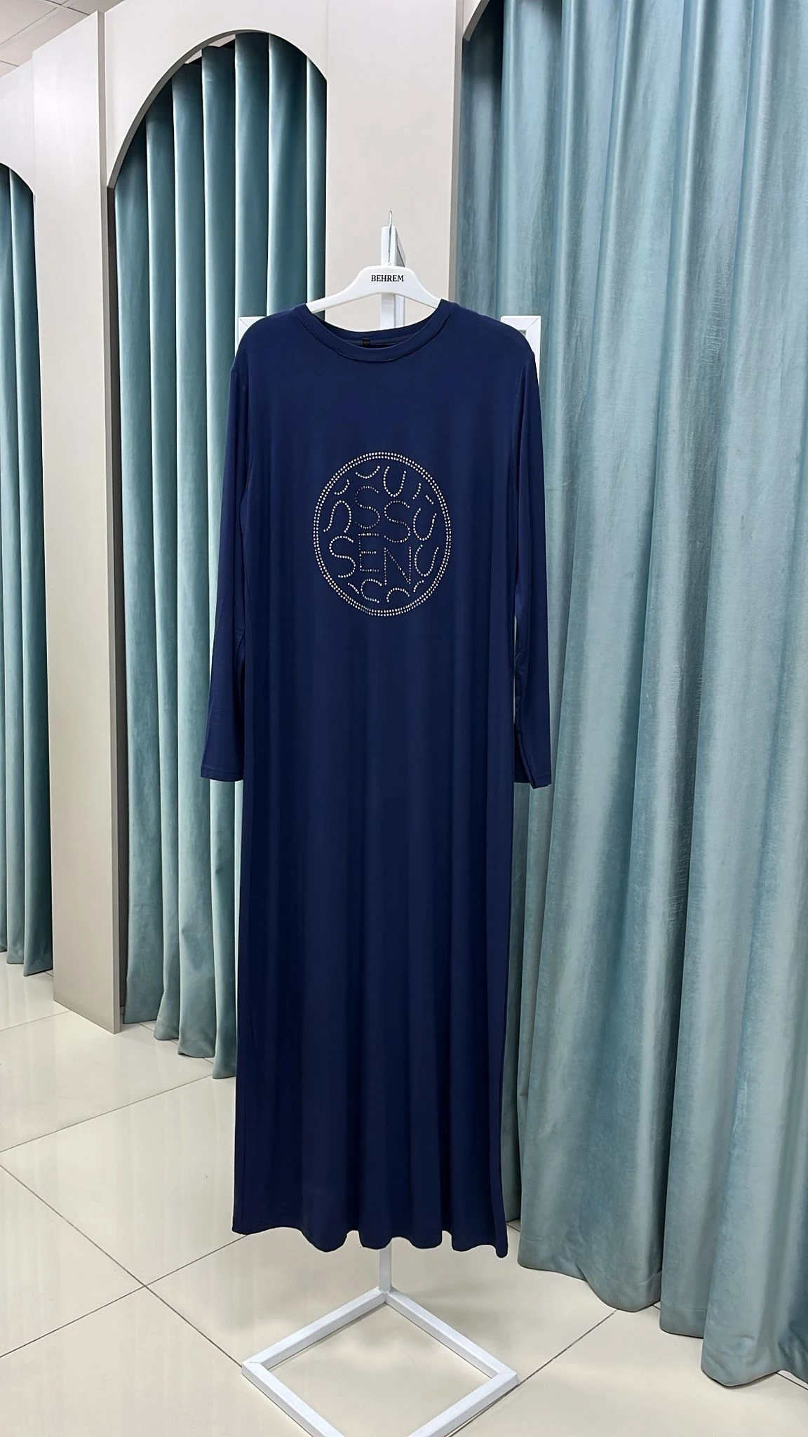 SSEN PENYE ELBİSE  - MAVİ