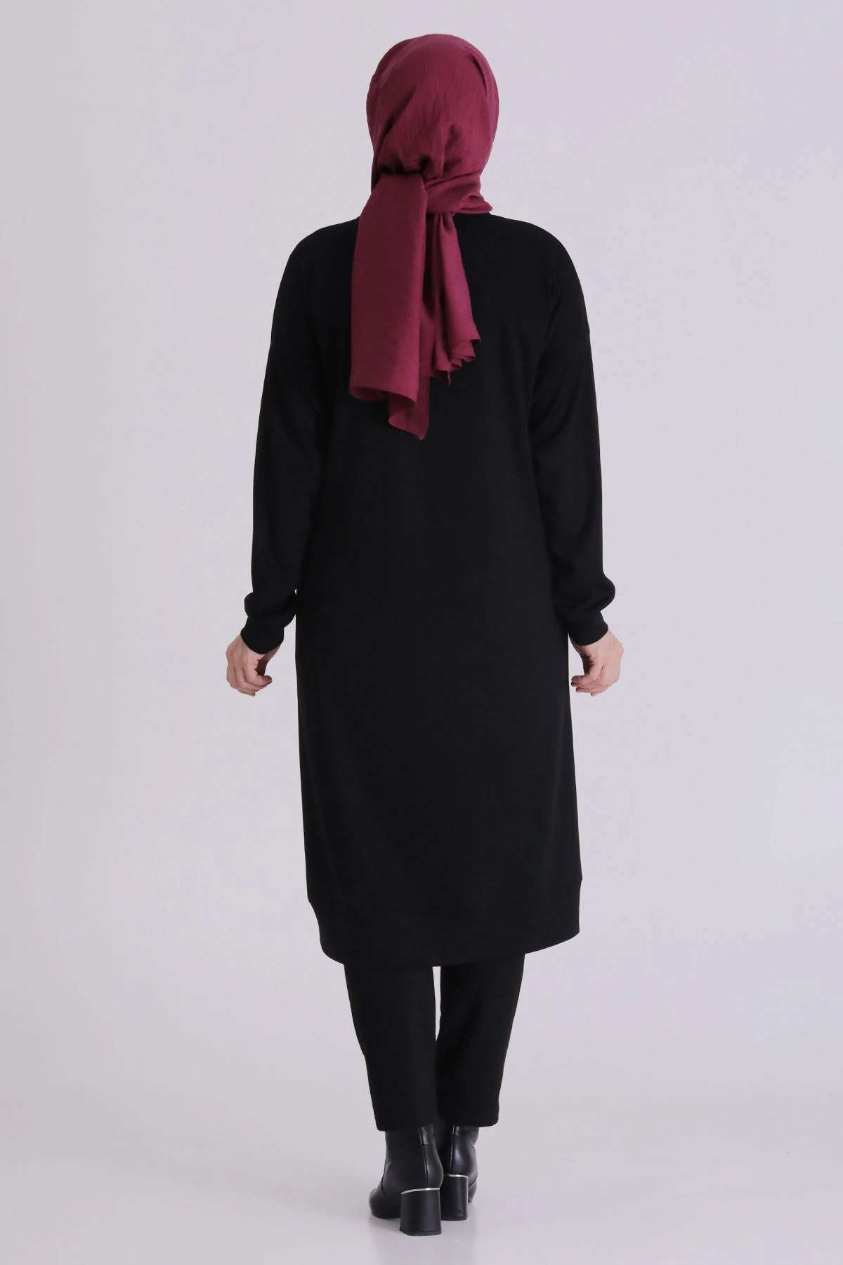 Veka Taşlı Büyük Beden Tesettür Tunik