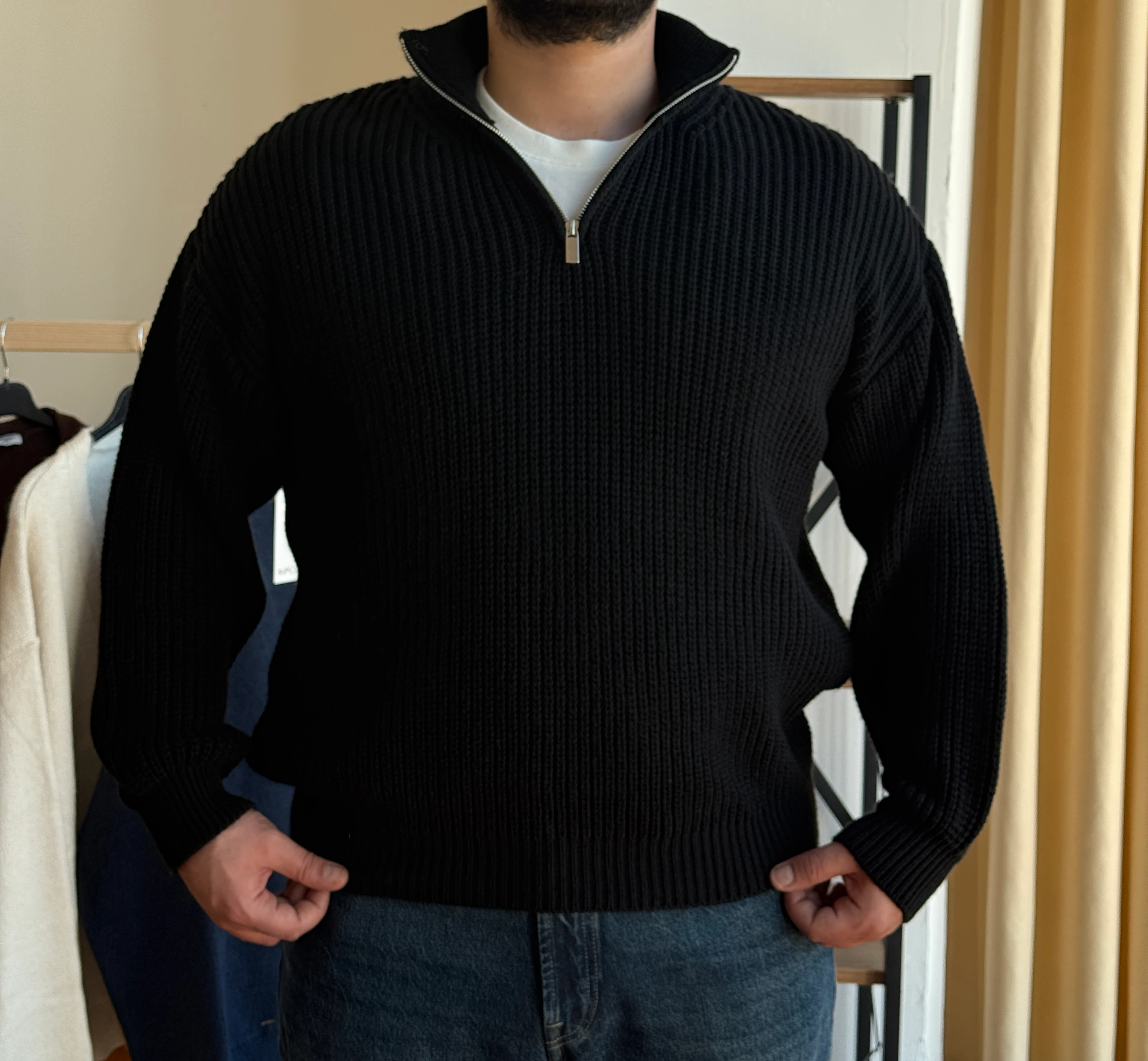 Fermuarlı Triko Kazak