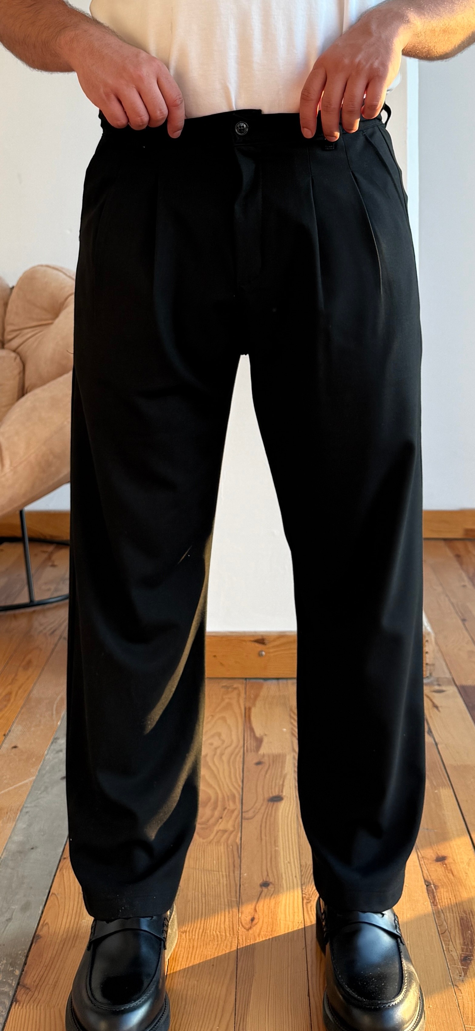Belden Lastikli Baggy Pantolon 