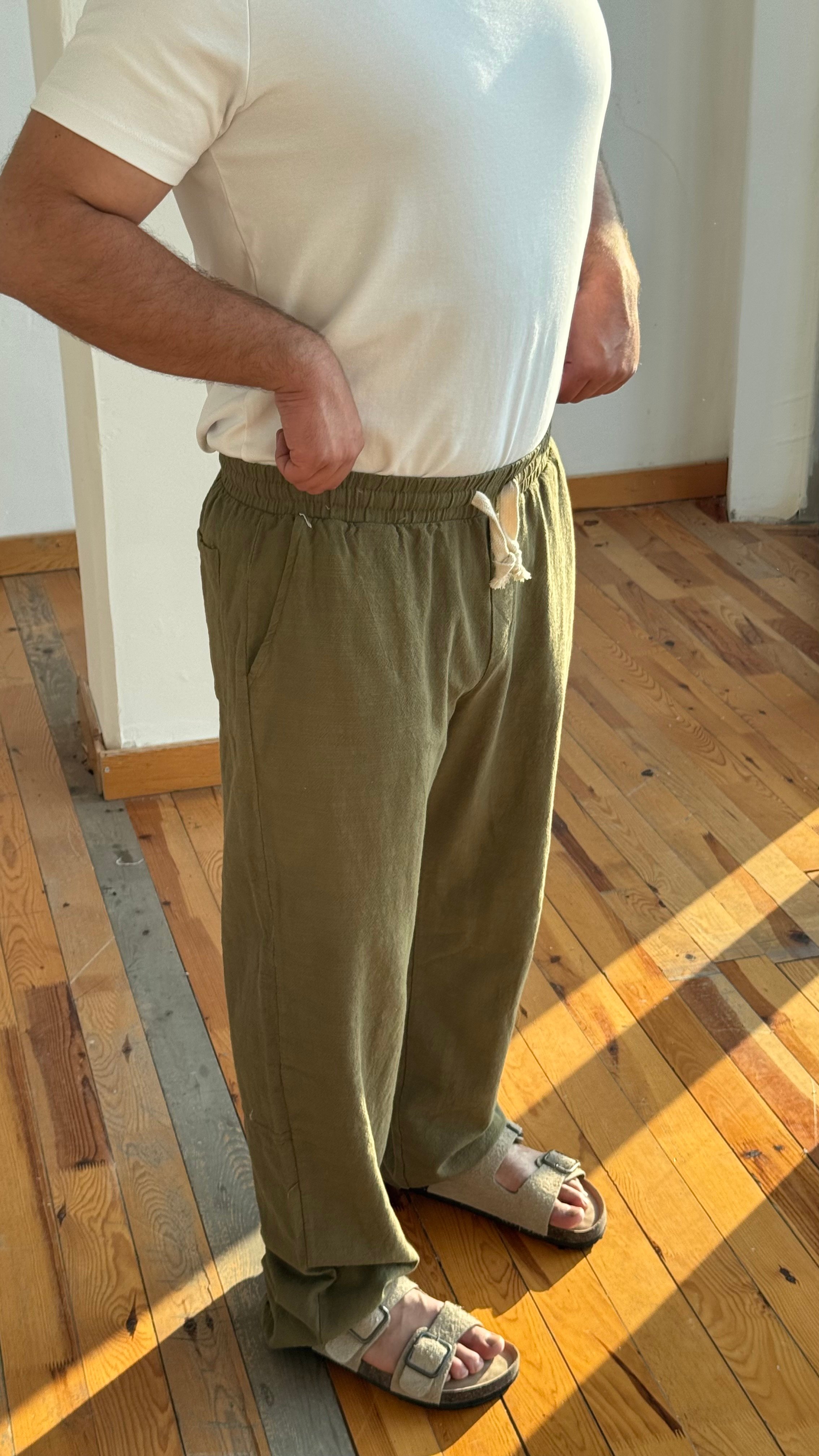 Jagger Keten Pantalon - Haki