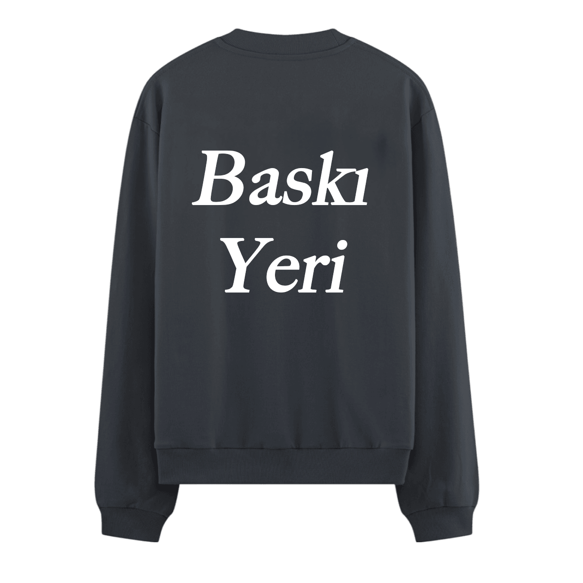 Kişiye Özel Baskı Oversize Sweatshirt - Lacivert