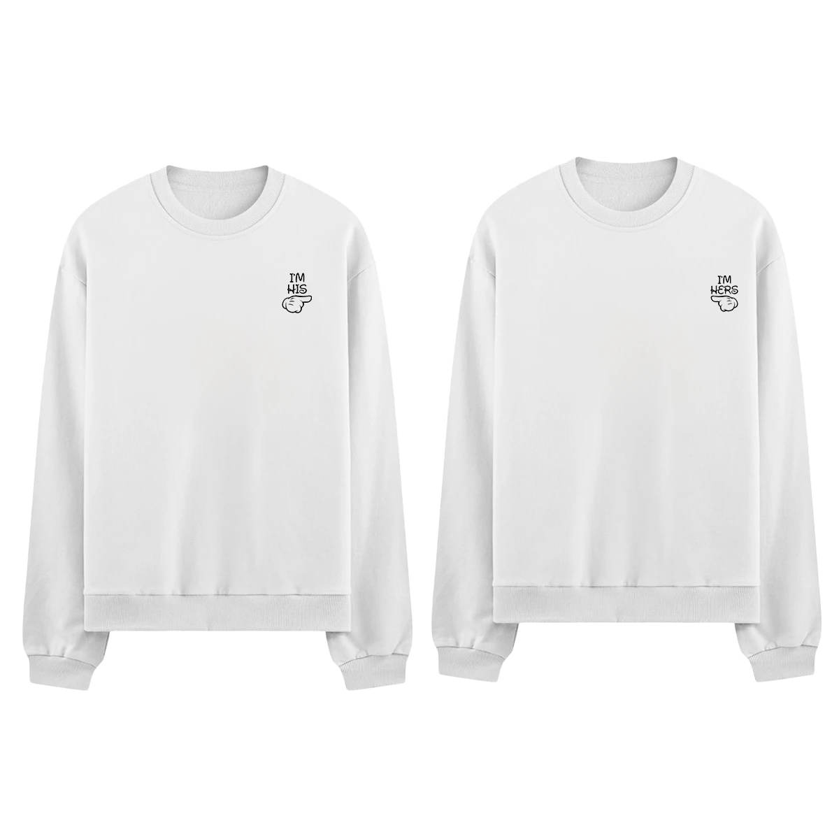 HIS & HERS Couple Oversize Sweatshirt