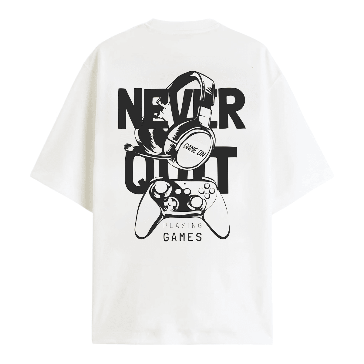 Asla Bırakma Oversize T-Shirt