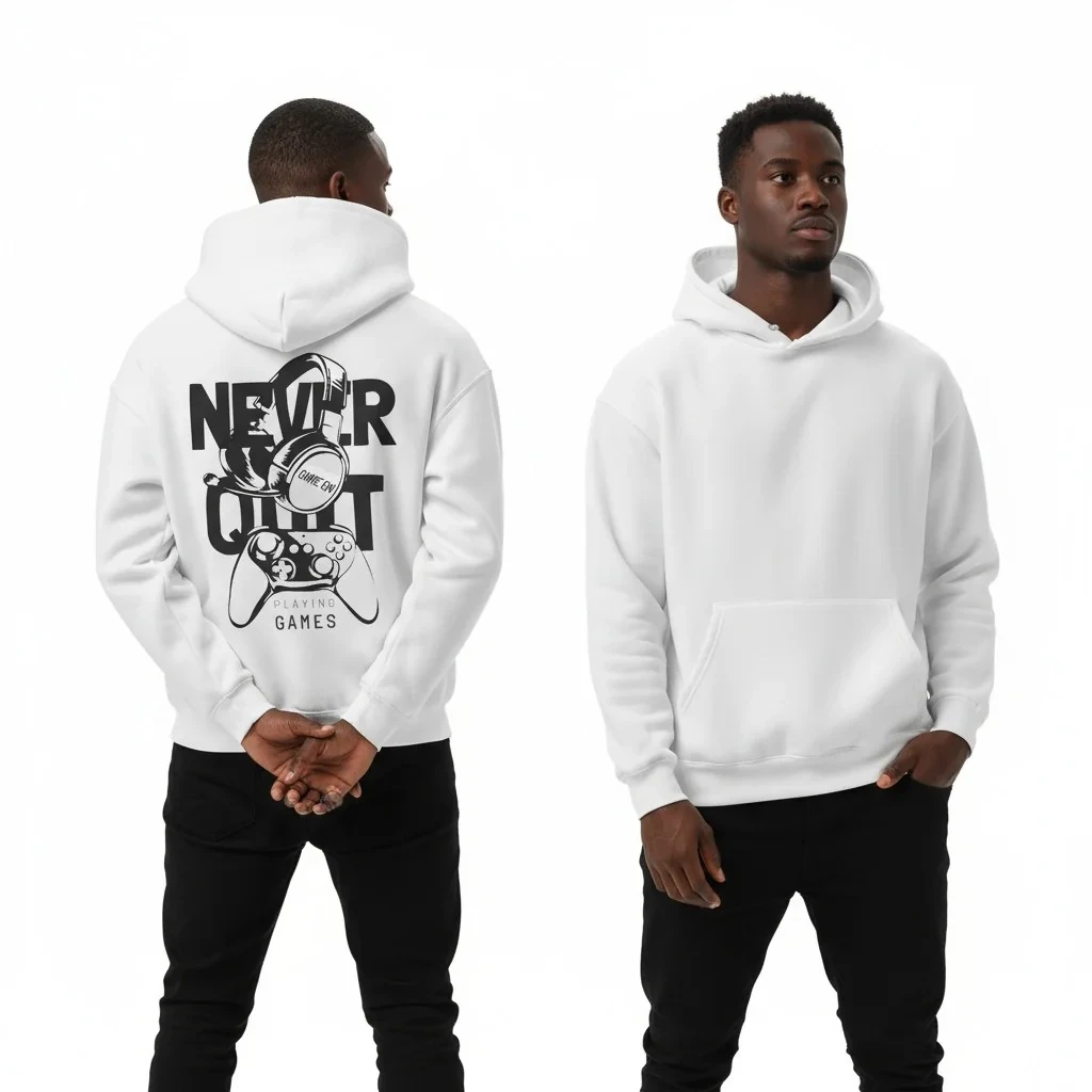 Asla Bırakma Oversize Hoodie