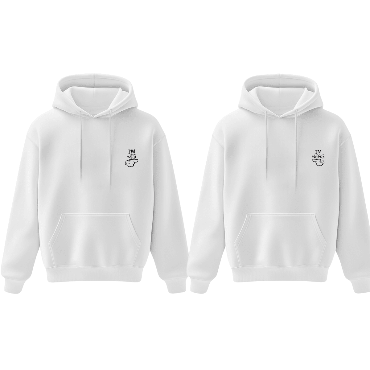 HIS & HERS Couple Oversize Hoodie