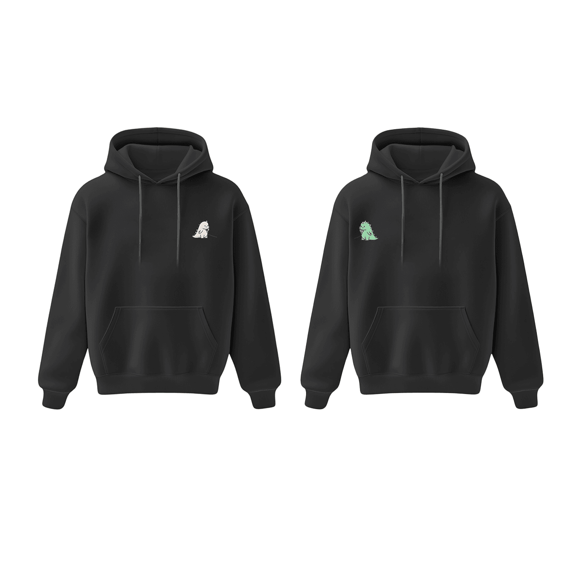 Hattın Diğer Ucunda Dino Var Oversize Hoodie