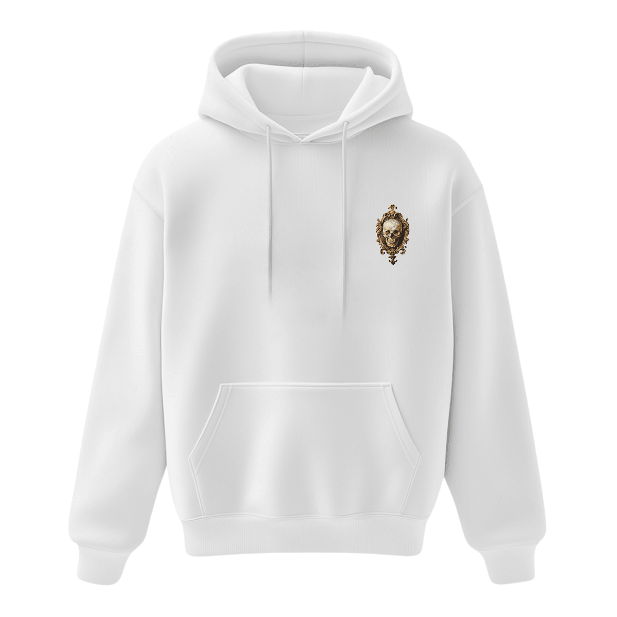 Altın Çerçeveli Son Oversize Hoodie