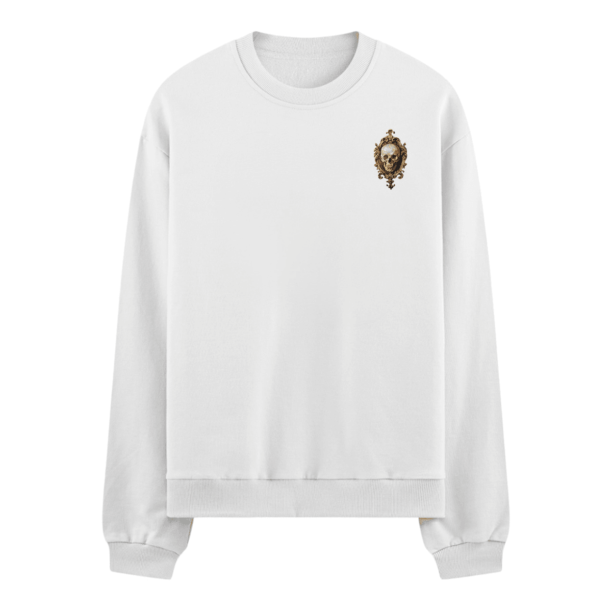 Altın Çerçeveli Son Oversize Sweatshirt
