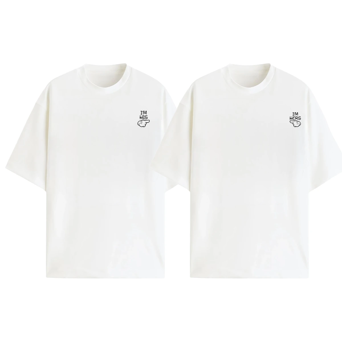 HIS & HERS Couple Oversize T-Shirt