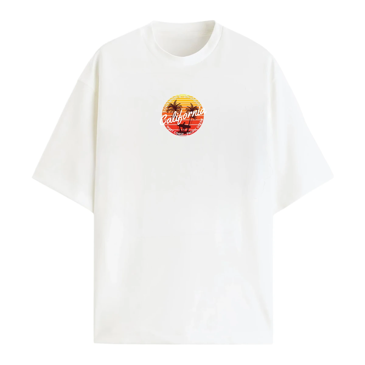 Santa Monica Sunset Sörf Oversize T-shirt