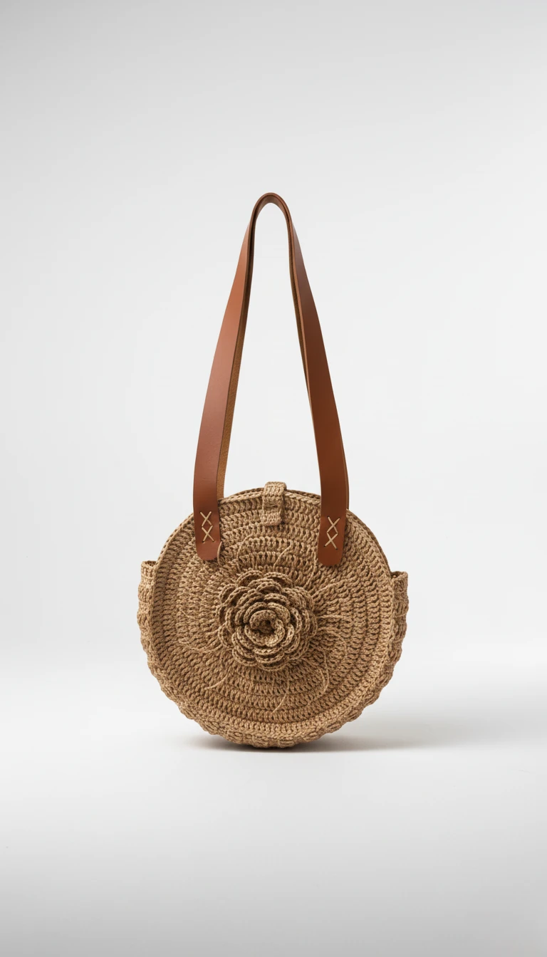 Spiral Motifli Tote Çanta