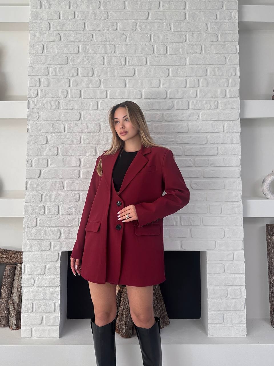 Blazer Ceket Kırmızı