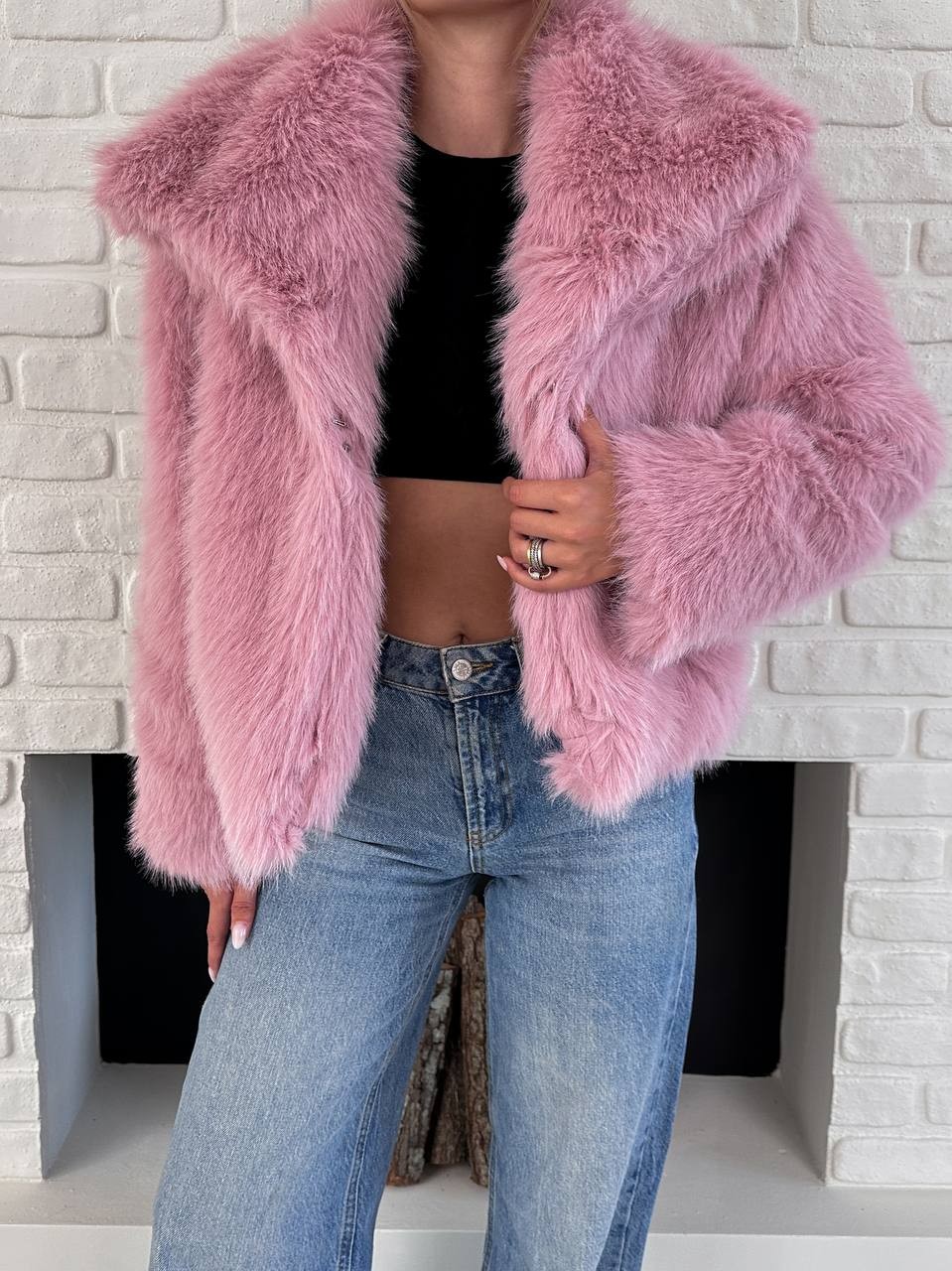 Kürk Ceket Pembe