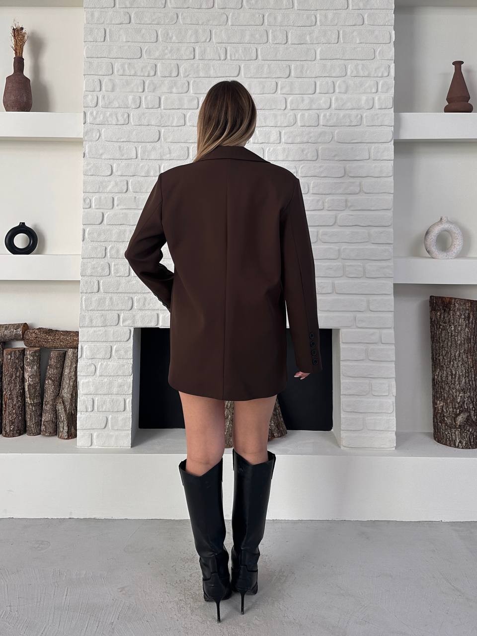 Blazer Ceket Kahverengi