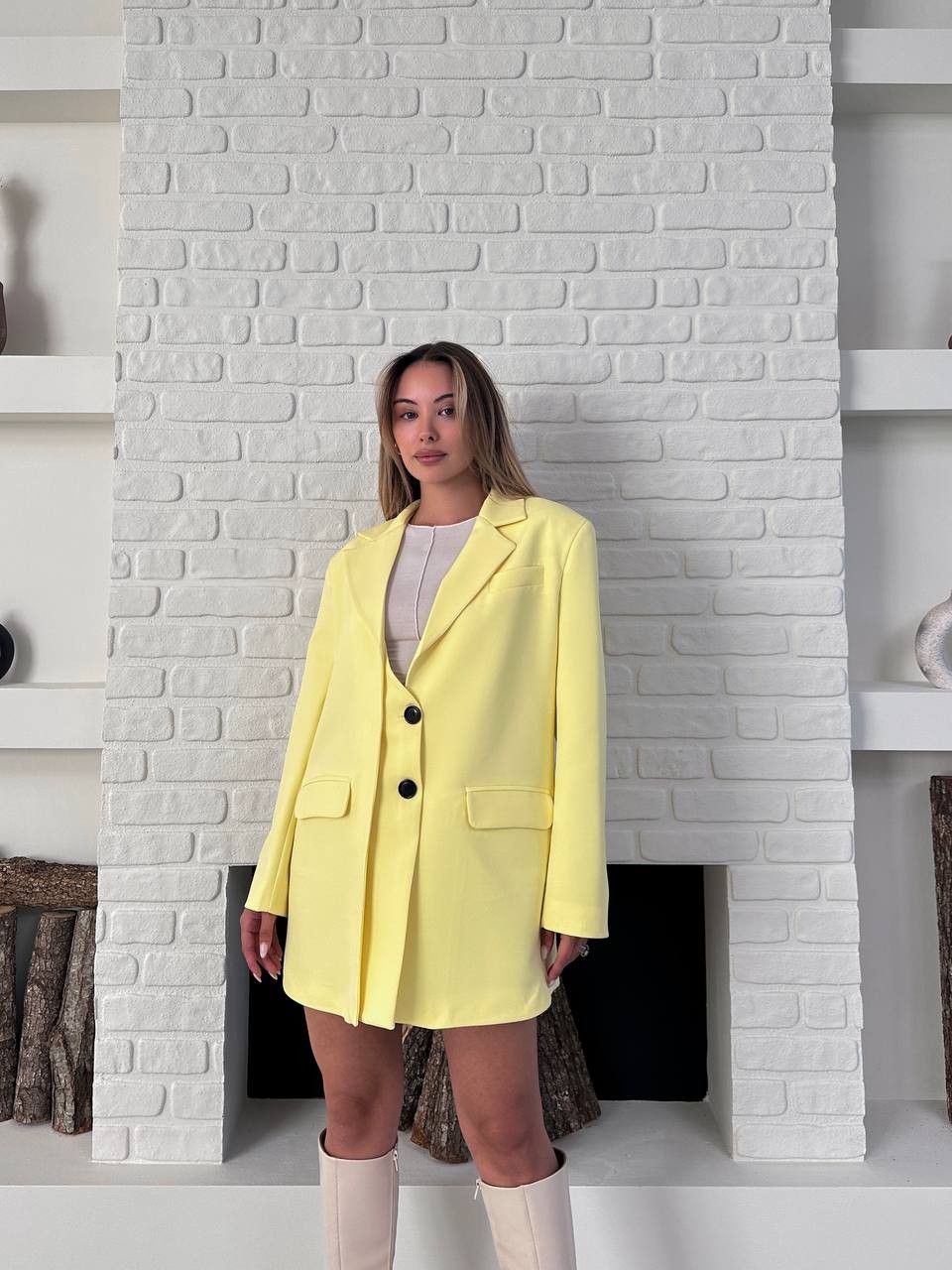 Blazer Ceket Sarı