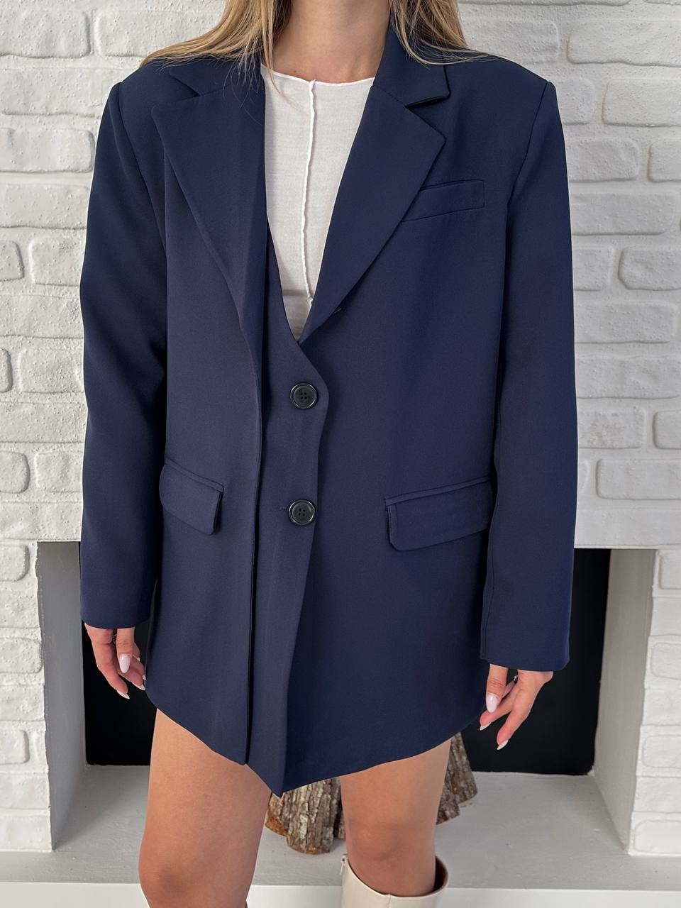 Blazer Ceket Lacivert