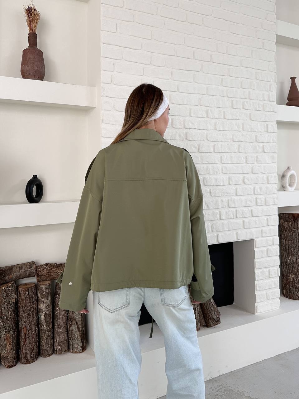 Oversize Ceket Haki