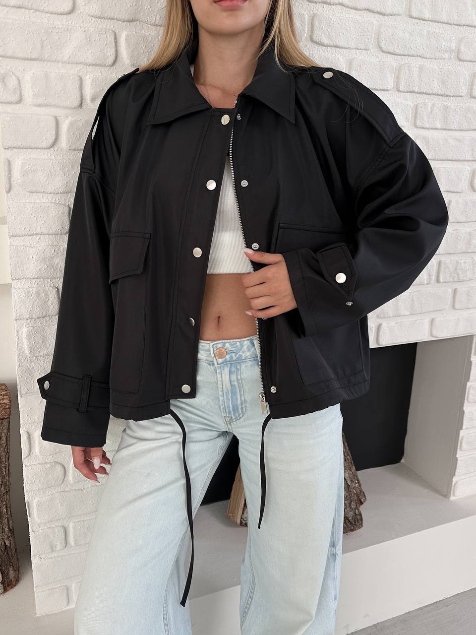 Oversize Ceket Siyah
