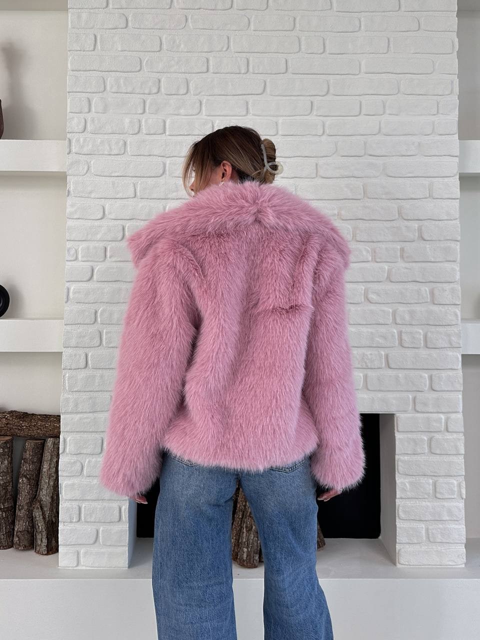 Kürk Ceket Pembe