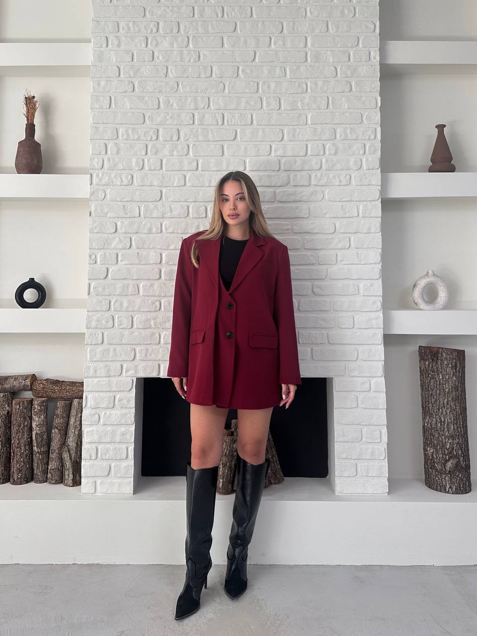 Blazer Ceket Kırmızı