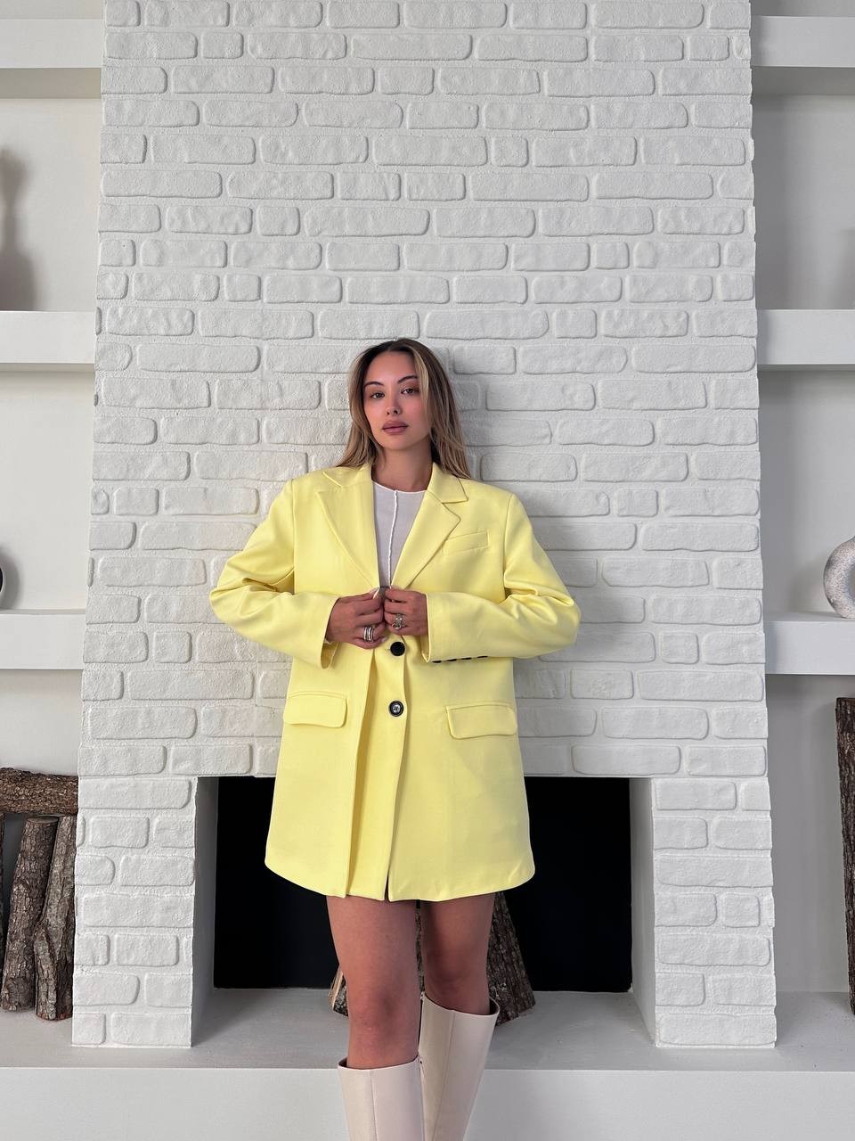 Blazer Ceket Sarı