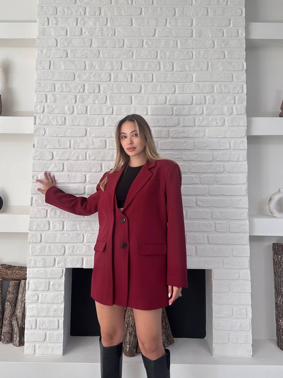 Blazer Ceket Kırmızı