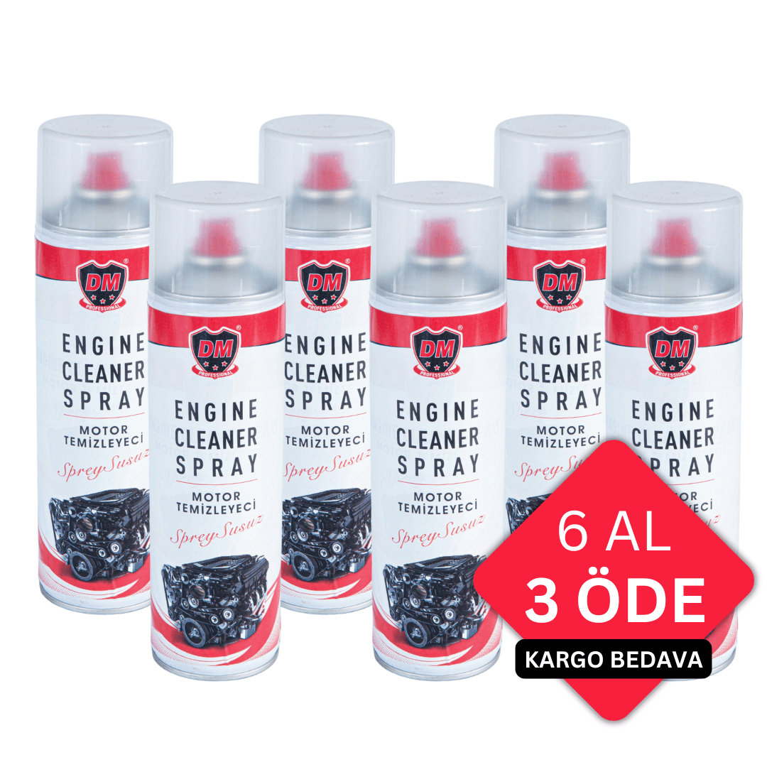 Susuz Motor Temizleme Spreyi 500 mL 🎁 6 Adet Al, 3 Öde!