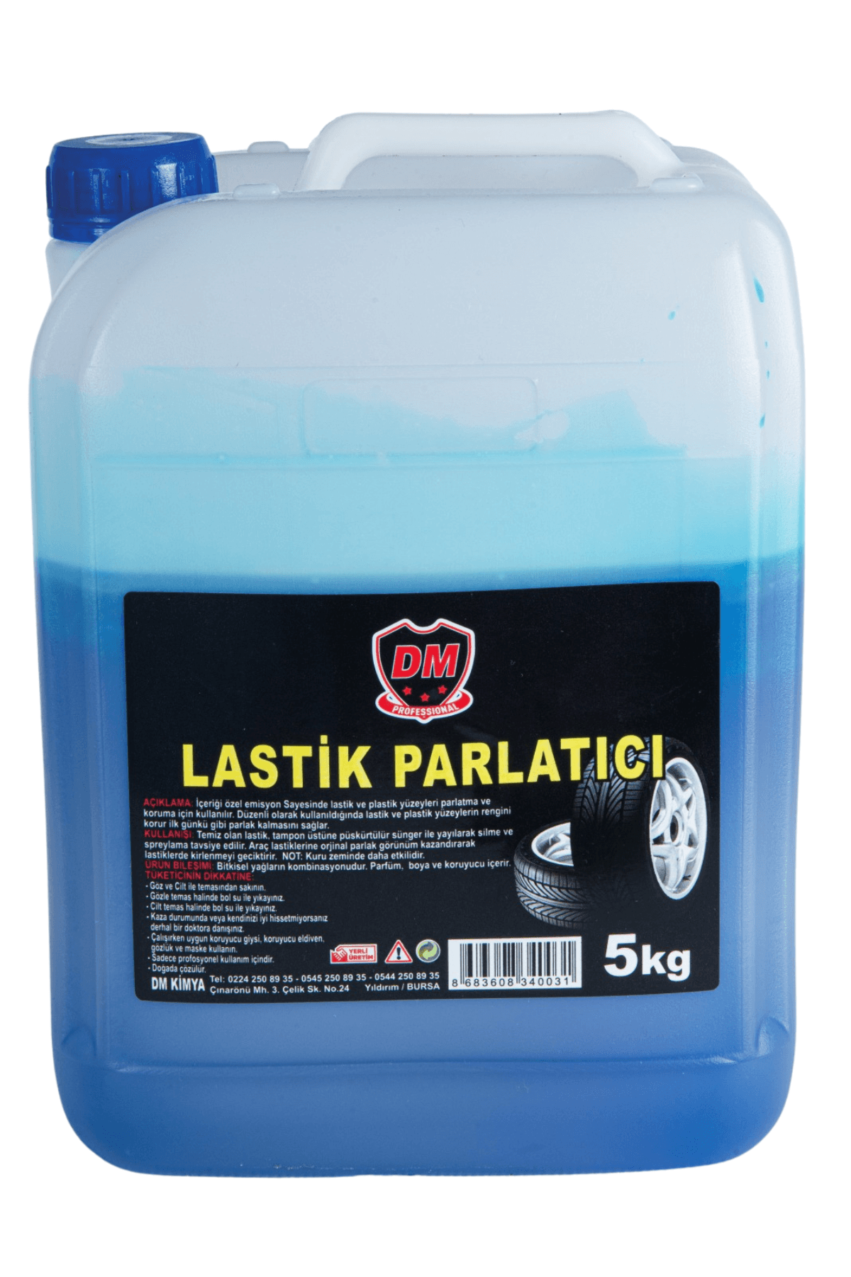 Lastik Parlatıcı Jel Su ve Toz İtici 1/2 Konsantre