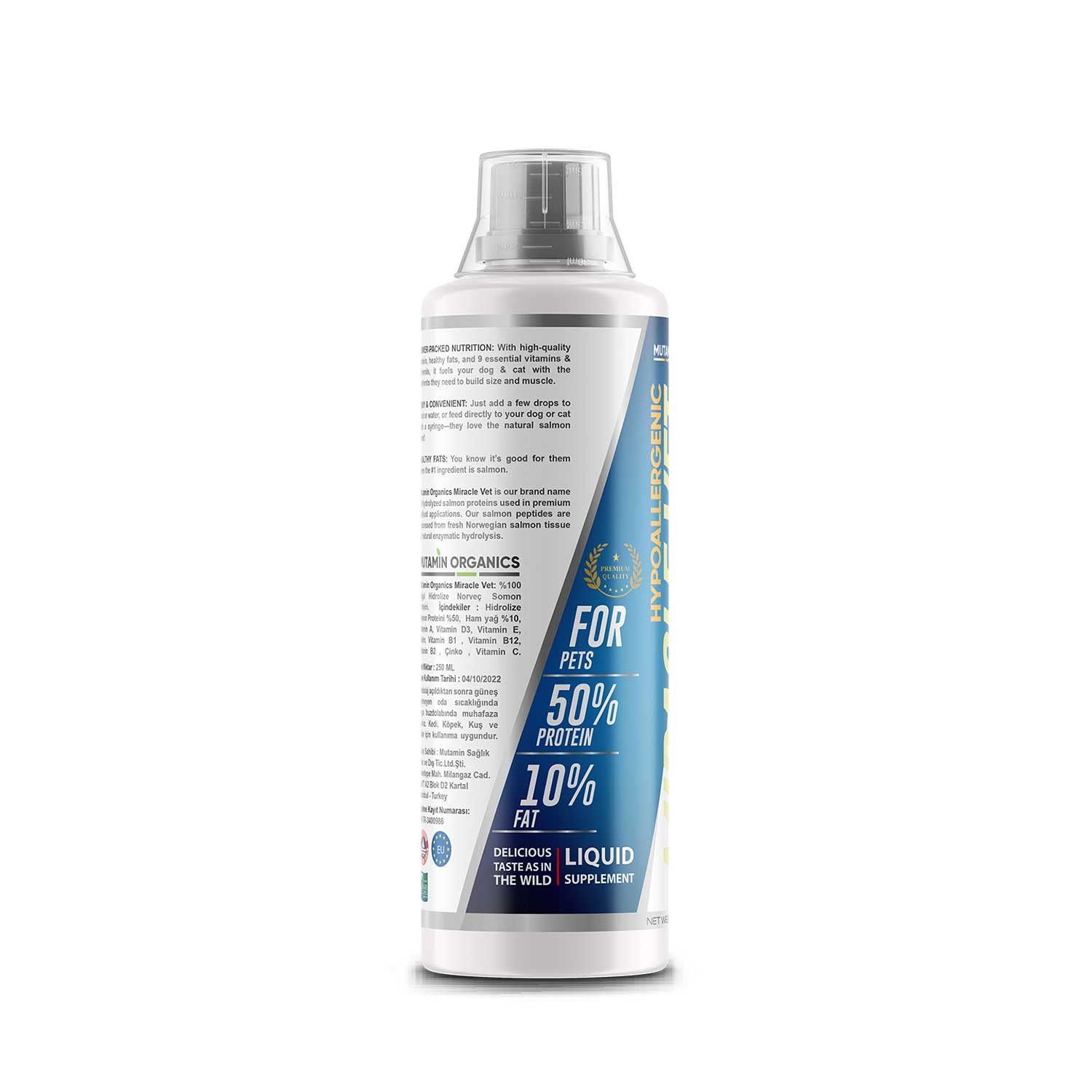 Mutamin Miraclevet Hidrolize Somon Proteini 250ML